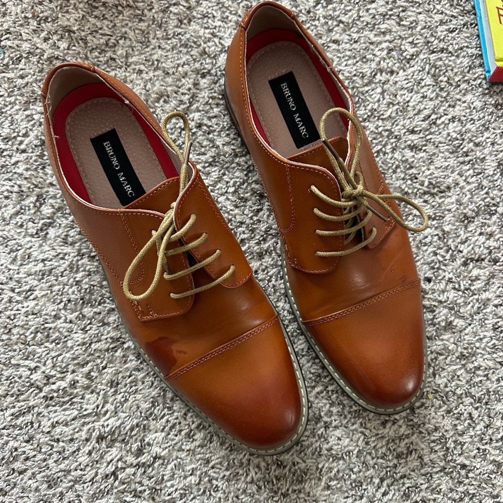 Bruno Marc Men's Brown Oxford Shoes